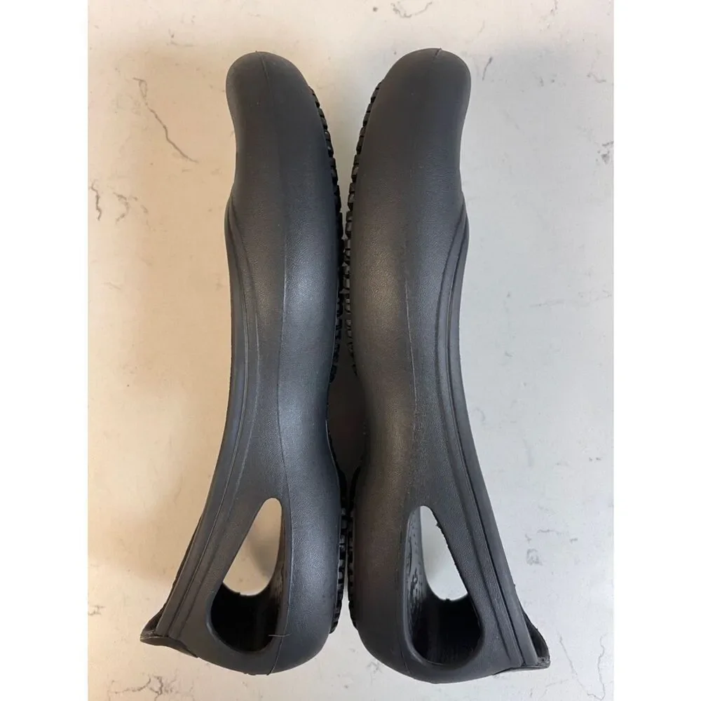 Crocs WOMEN'S KADEE WORK FLAT Style # 200941 Black Size 8 Worn 2-3 Times